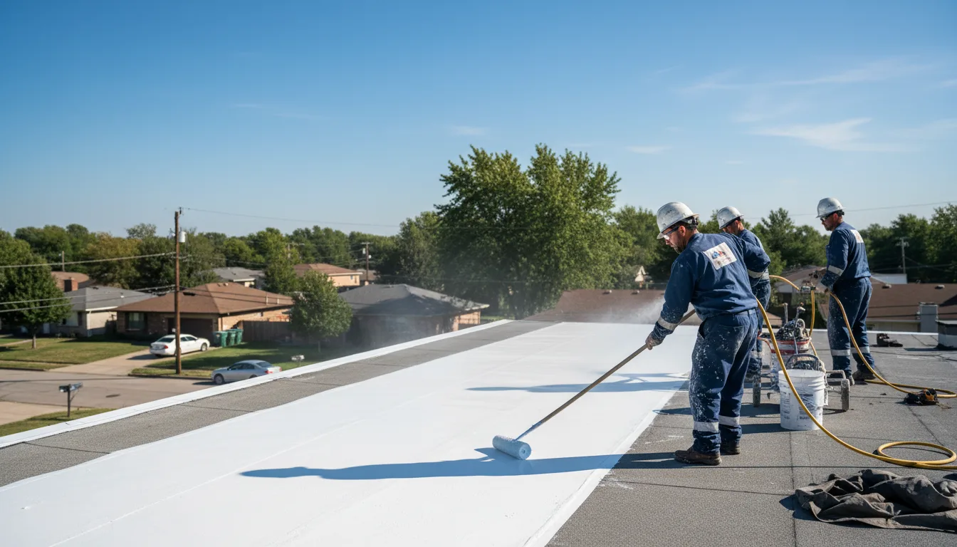 Commercial roof coating in Garden City, NY near me